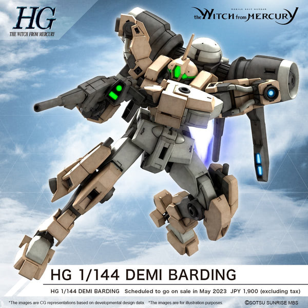 Mobile Suit Gundam: The Witch from Mercury Demi Barding High Grade 1:144 Scale Model Kit