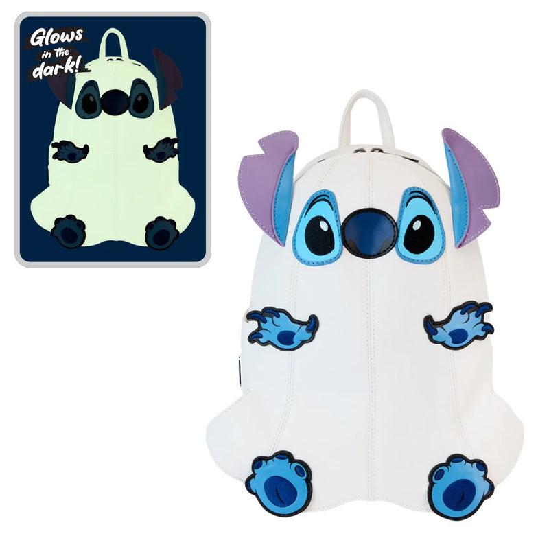 Loungefly - Lilo & Stitch Ghost Cosplay Glows in the Dark  Mini-Backpack