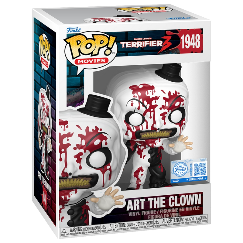 Terrifier 3 Art the Clown Bloody Funko Pop EE Exclusive! Vinyl Figure #1948