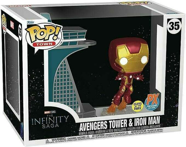Marvel - Infinity Saga - Avengers Tower & Iron Man (PX Exclusive) GITD #35