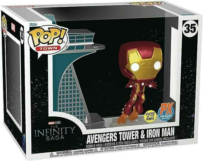 Marvel - Infinity Saga - Avengers Tower & Iron Man (PX Exclusive) GITD #35