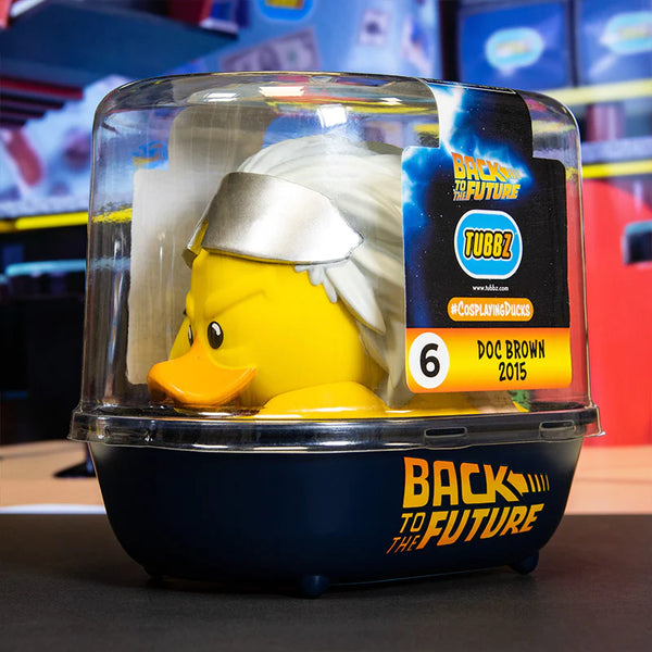 BACK TO THE FUTURE DOC BROWN 2015 TUBBZ COSPLAYING DUCK COLLECTIBLE