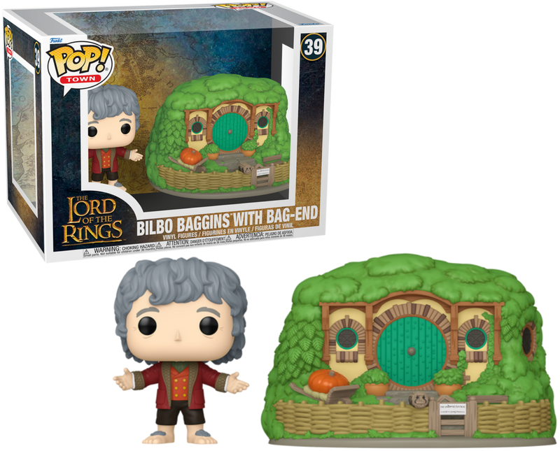 The Lord of the Rings Bilbo Baggins with Bag-End Pop! Town #39