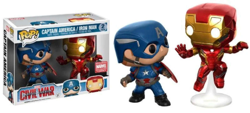 Marvel Civil War Captain America/Iron Man (Action Pose) 2 pack