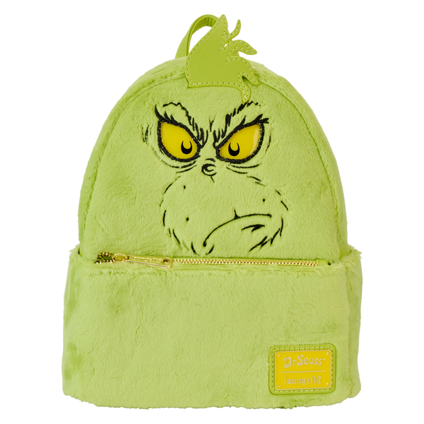 Loungefly-Dr. Seuss Dr. Seuss' How The Grinch Stole Christmas! Plush Cosplay Light Up Mini Backpack