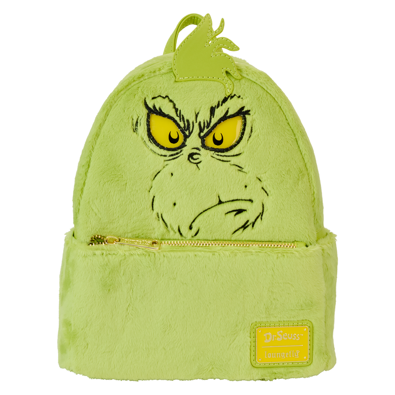 Loungefly-Dr. Seuss Dr. Seuss' How The Grinch Stole Christmas! Plush Cosplay Light Up Mini Backpack