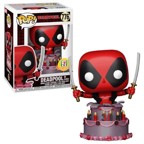 Deadpool 30th Anniversary Deadpool in Cake (Metallic) Pop! (7-11 Exclusive) #776