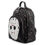Loungefly Friday the 13th Jason Mask Glows in the Dark Backpack