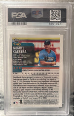 Miguel Cabrera 2000 Topps Chrome Traded Baseball Rookie #T40 PSA Mint 9