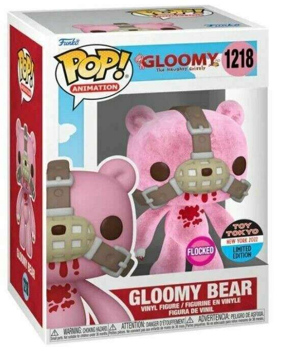 Gloomy Bear w/Mask (FLOCKED) Toy Tokyo #1218