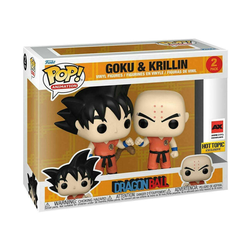 Dragon Ball Z Pop! Animation Goku & Krillin Vinyl Figure Set 2023 Anime Expo (2 pack)
