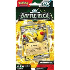 Pokemon Ampharos Ex or Lucario Ex Battle Deck