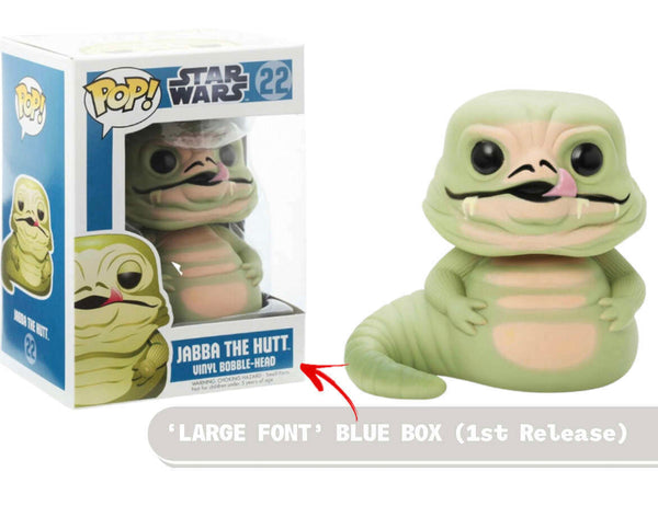 Star Wars - Jabba the Hutt - LARGE FONT Blue Box (1st Release) #22