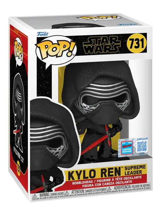 Star Wars Pop! Kylo Ren Supreme Leader w/Hood (2024 NY Comic Con Sticker) #731