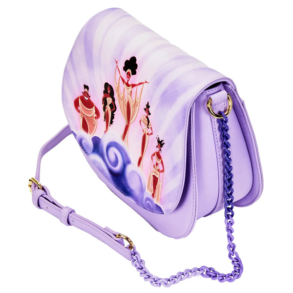 LOUNGEFLY DISNEY: HERCULES MUSES CLOUDS CROSS BODY BAG