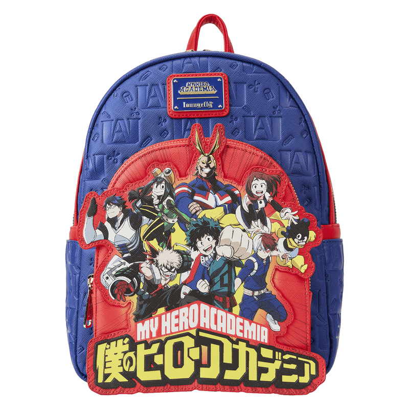 Loungefly My Hero Academia Group Debossed Logo Mini Backpack