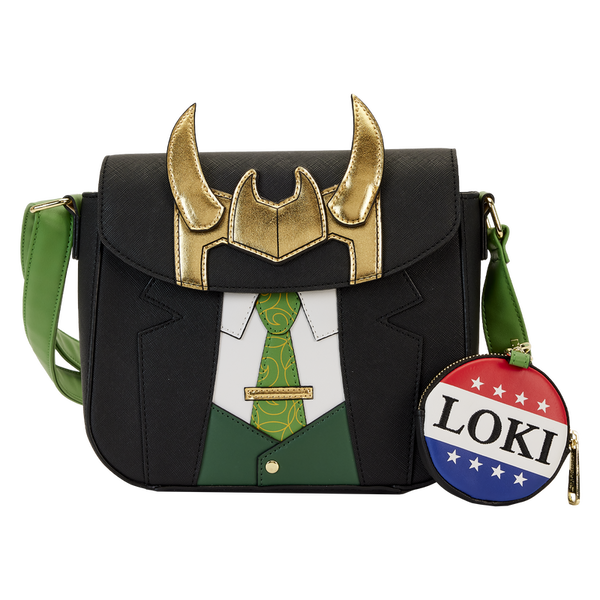 Marvel Loki for President Cosplay Crossbody Bag w/Coin Bag