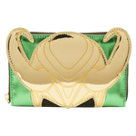 Marvel Metallic Loki Cosplay Zip Around Wallet