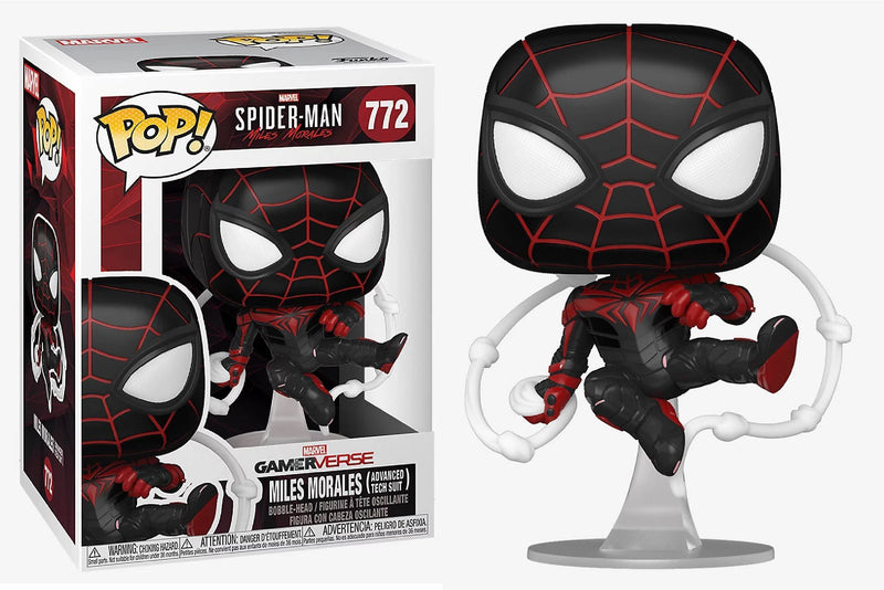 Spider-Man Miles Morales Game Advanced Tech Suit Funko Pop! Vinyl Figure #772