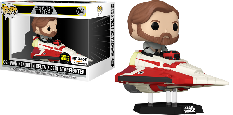 Ride Super Deluxe: Star Wars Hyperspace Heroes - OBI-Wan Kenobi in Delta 7 Jedi Starfighter #641