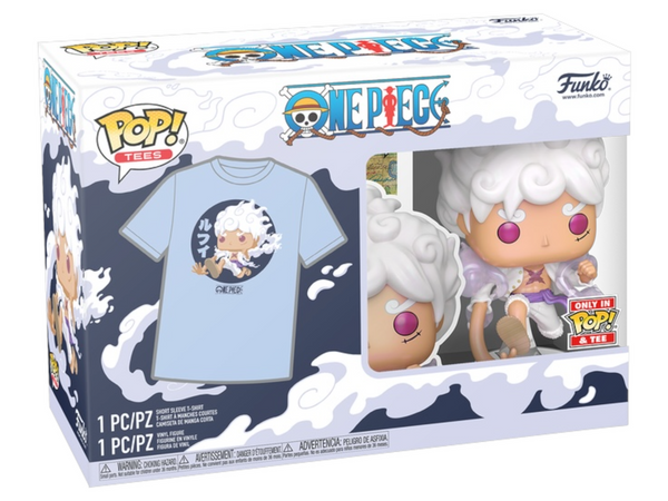 One Piece- Pop & Tee! (Size large) Luffy Gear Five
