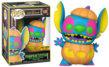 Funko Disney Lilo & Stitch Pop! Pumpkin Stitch (Black Light) Vinyl Figure #1498