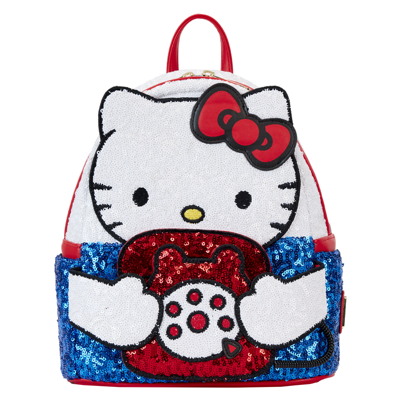Loungely - Sanrio Exclusive Hello Kitty 50th Anniversary Phone Sequin Cosplay Mini Backpack