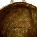 Loungefly-Sanrio Limited Edition Sanrio Hello Kitty 50th Anniversary Gold Mini Backpack