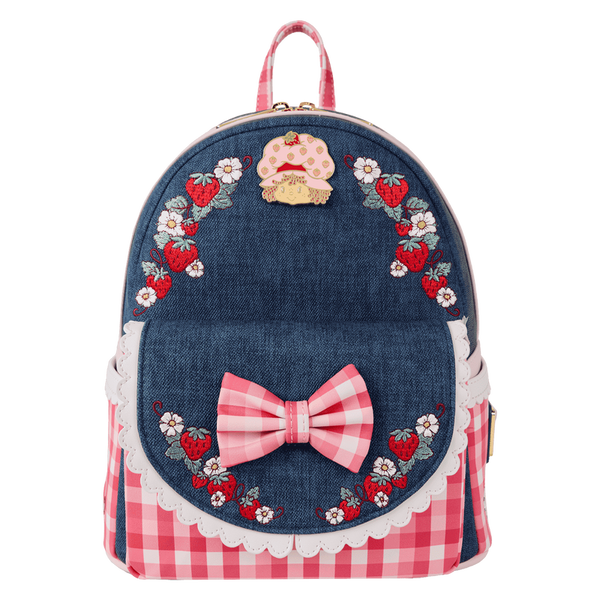 Loungefly - Strawberry Shortcake Denim Gingham Mini-Backpack