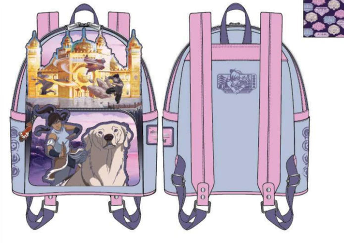 LOUNGEFLY LEGEND OF KORRA: TEAM KORRA MINI BACKPACK