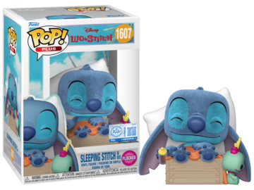 Disney Pop! Plus Sleeping Stitch in Box (Flocked) #1607