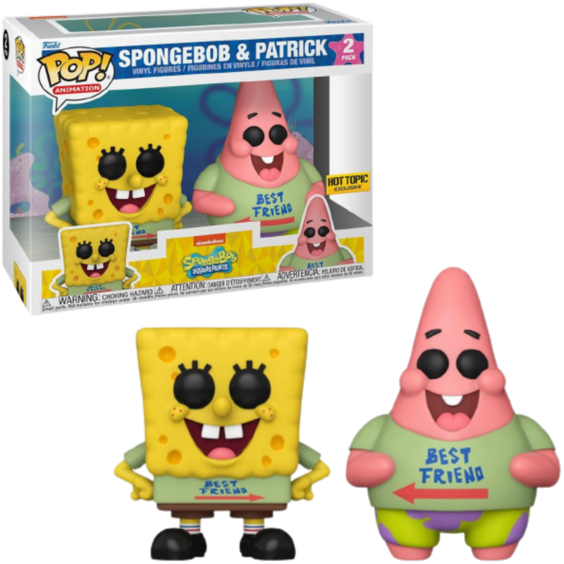 Spongebob & Patrick (Best Friend Shirts)- 2 pack
