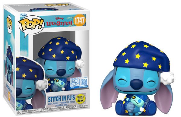 Lilo & Stitch Stitch in PJs Glow-in-the-Dark Funko Pop Specialty #1747