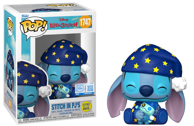 Lilo & Stitch Stitch in PJs Glow-in-the-Dark Funko Pop Specialty #1747