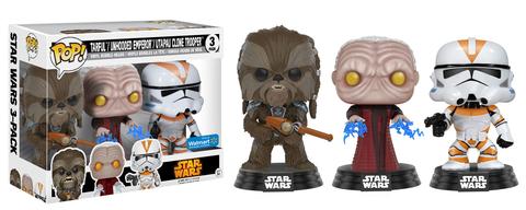 Star Wars - Tarfful, Unhooded Emperor, & Utapau Clone Trooper (3-Pack)