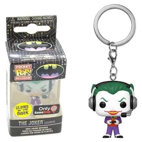 Funko Pocket POP Keychain: DC - Joker Gamer [GITD] [GameStop]
