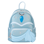 Loungefly Disney The Princess and the Frog Tiana Blue Gown Glitter Cosplay Mini Backpack