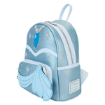 Loungefly Disney The Princess and the Frog Tiana Blue Gown Glitter Cosplay Mini Backpack