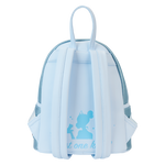 Loungefly Disney The Princess and the Frog Tiana Blue Gown Glitter Cosplay Mini Backpack