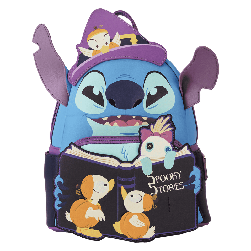 DISNEY Stitch Exclusive Spooky Stories Halloween Glow Mini Backpack