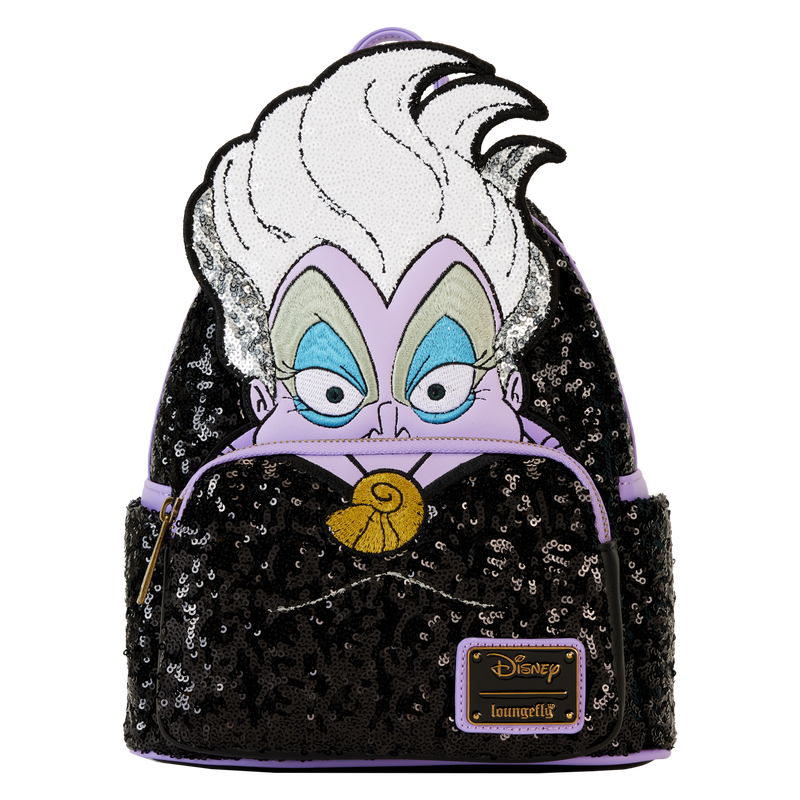 Loungefly-The Little Mermaid 35th Anniversary Exclusive Ursula Sequin Cosplay Mini Backpack