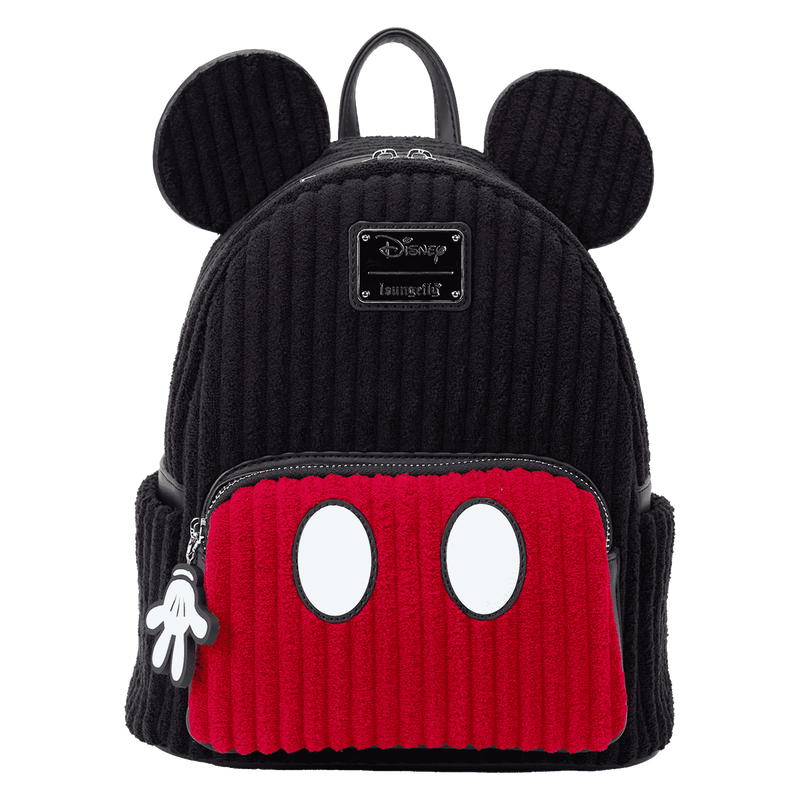 Disney Mickey Mouse Exclusive Plush Corduroy Cosplay Mini Backpack