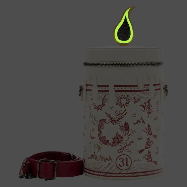LOUNGEFLY DISNEY: HOCUS POCUS - BLACK FLAME CANDLE CROSSBODY