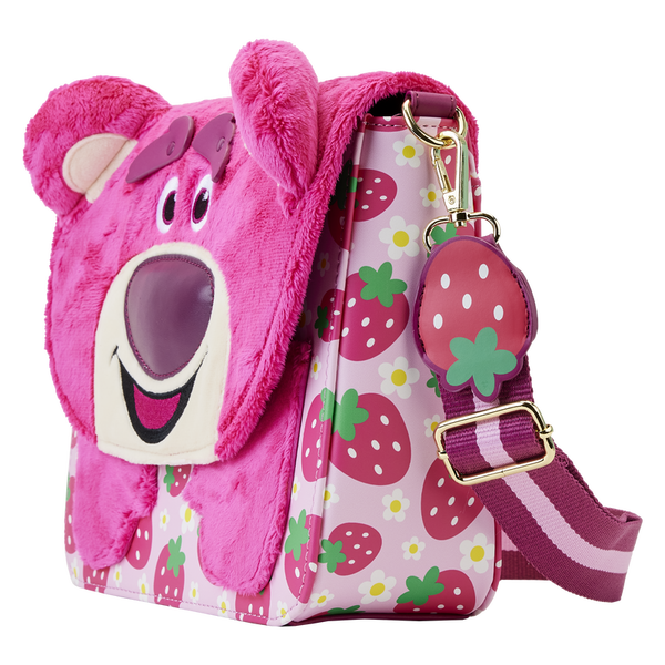 Loungefly Toy Story Lotso Plush Berry Strap Crossbody Bag