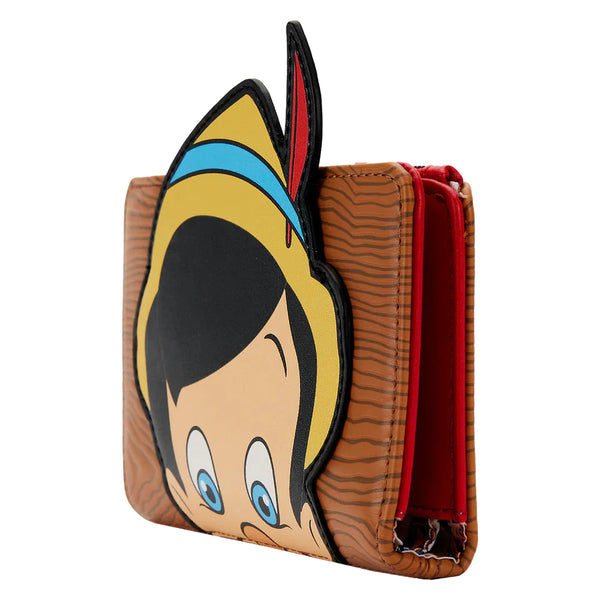 LOUNGEFLY DISNEY: PINOCCHIO PEEKING FLAP WALLET