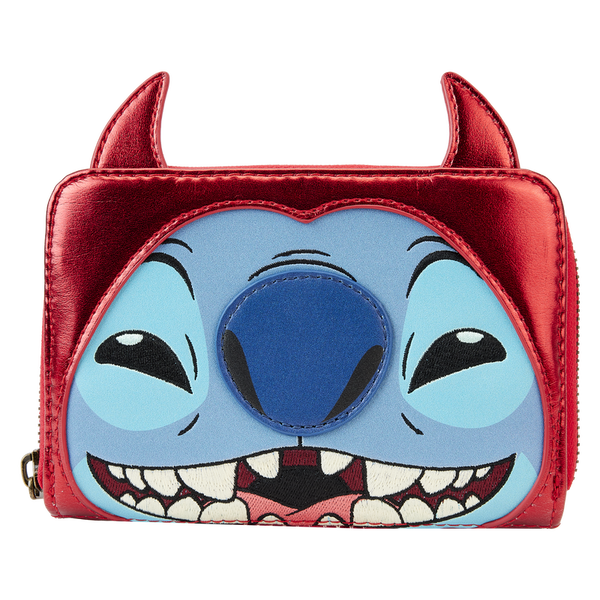 Stitch Devil Cosplay Zip Around Wallet
