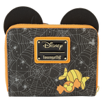 Mickey Mouse Pumpkin Zip Around Wallet
