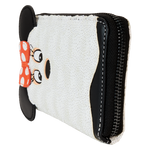 Disney Minnie Mouse Exclusive Ghost Costume Glow Zip Around Wallet
