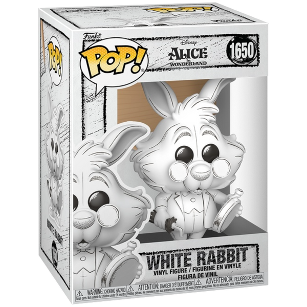 Disney Sketched Alice in Wonderland White Rabbit  #1650
