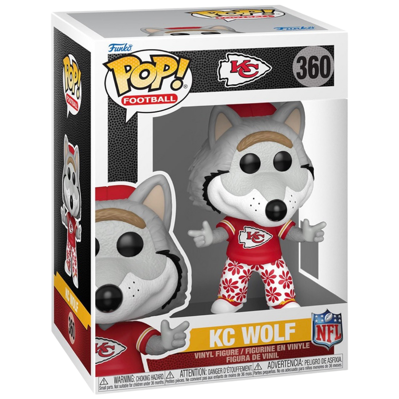 NFL Mascots Chiefs KC Wolf Funko Pop! Vinyl Figure #360